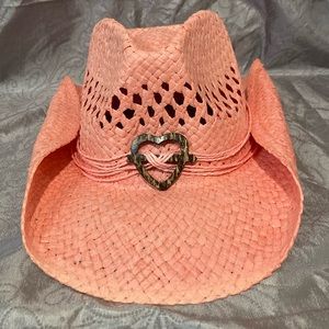 Fashionable Cowboy Hat in Salmon/pink